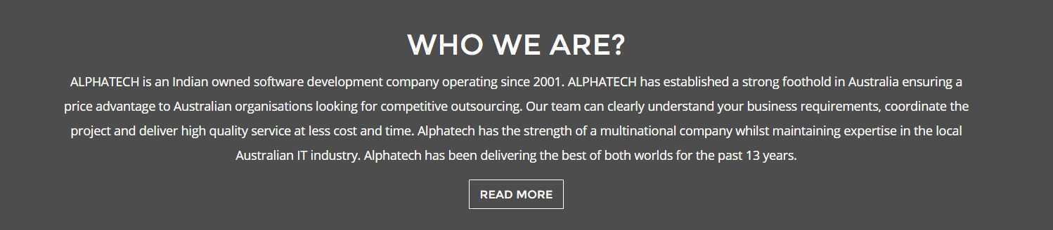 Who We Are — Alphatech company overview